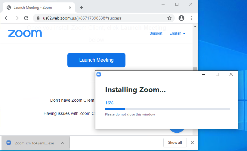 zoom windows install